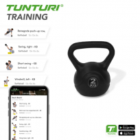 Гиря пластиковая TUNTURI 2 кг