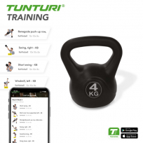 Гиря пластиковая TUNTURI 4 кг