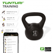 Гиря пластиковая TUNTURI 12 кг